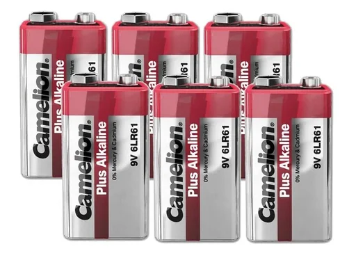 "Plus Alkaline 9V Block Battery - 6 pieces image"