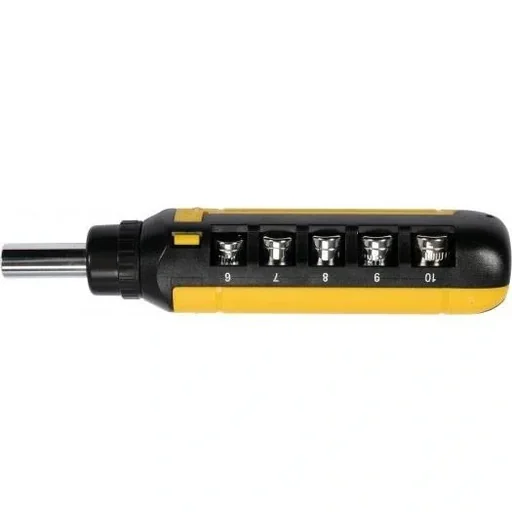 "Ratchet screwdriver with interchangeable bits - 15 pieces image"
