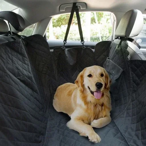 "Dog blanket car blanket trunk blanket 2 pockets black image"