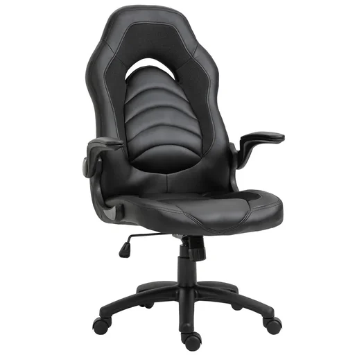 "Gaming chair with rocking function, height-adjustable office chair, ergonomic desk chair, home office foam synthetic image"