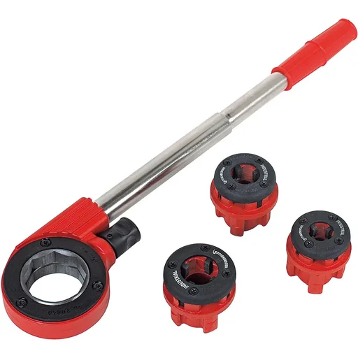 "Manual thread cutter, 3 cutting heads image"