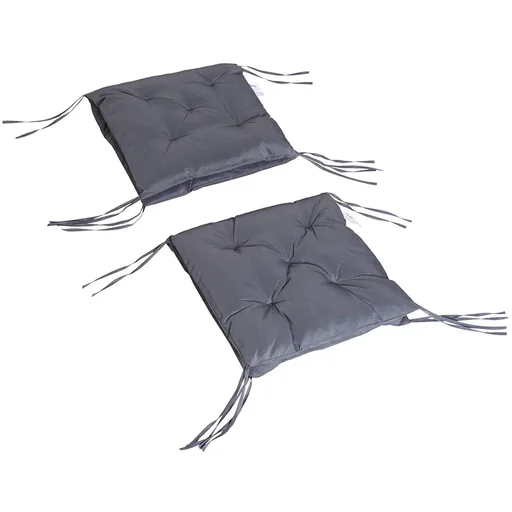 "Cushion 2 x low-back upholstery chair cushion cushion grey image"