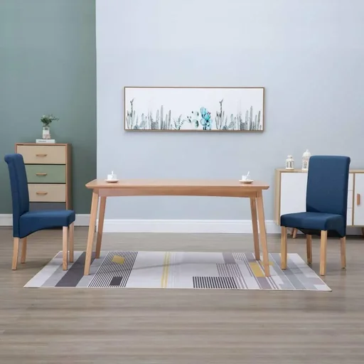 "Dining chairs 2 in blue fabric image"