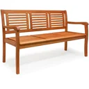 Eucalyptus wood garden bench 153x90x60cm FSC-certified