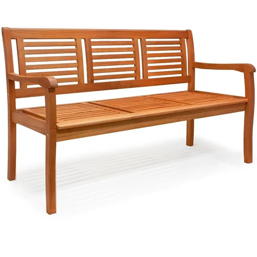 "Eucalyptus wood garden bench 153x90x60cm FSC-certified image"