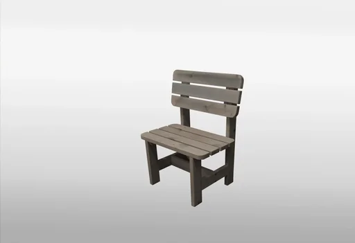 "Wooden armchair Summer grey image"