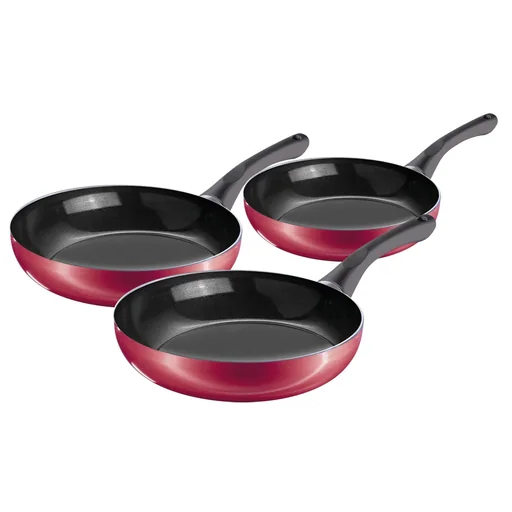 "Pan set, red, 3-piece image"