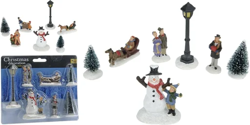 "Christmas decoration set, 7 pieces image"