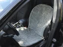 Faux fur seat cover - grey