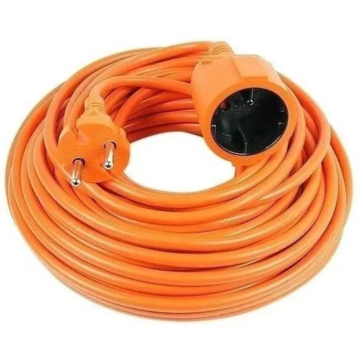 "Vekto extension cord 10 meter long cable orange 2500 watts image"