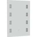 Light mirror LED mirror anti-fog bathroom mirror bathroom mirror wall mirror with touch switch silver 70 x 50 x