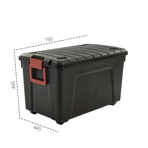 "Multi storage box 110 liters, with wheels image"