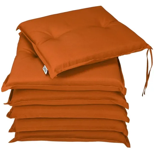 "Seat cushions - 6 pieces - Terracotta image"