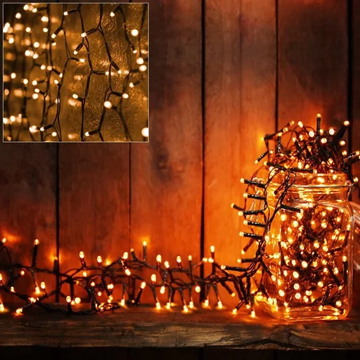 "Christmas tree lights - Christmas lights - Festive lighting - Warm White - 4m - including timer image"