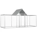 Chicken coop 3x1x1.5 m galvanized steel