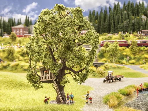 "Tree with treehouse image"
