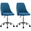 Dining chairs 2 in blue fabric