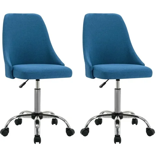 "Dining chairs 2 in blue fabric image"