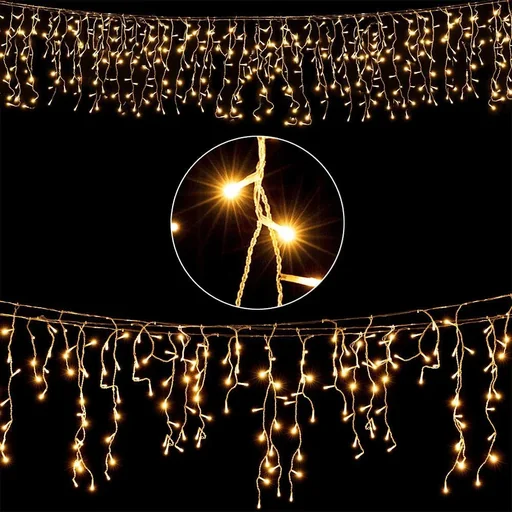 "Christmas lights - Icicles - Christmas 200 LED 10m image"
