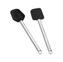 Silicone dough scraper & spatula, 2-piece