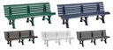 Garden bench Borkum blue