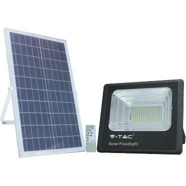 "VT-100W solar spotlight with separate solar panel - 35W - 2450 lumens - 4000K - solar energy image"