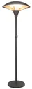 Patio heater - Electric black heat mushroom with timer function
