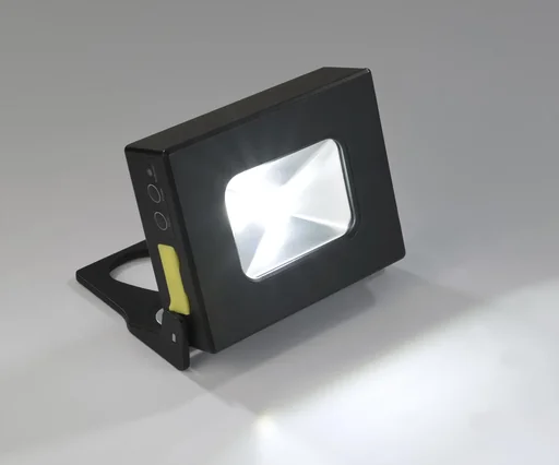 "Mini battery LED floodlight with power bank image"