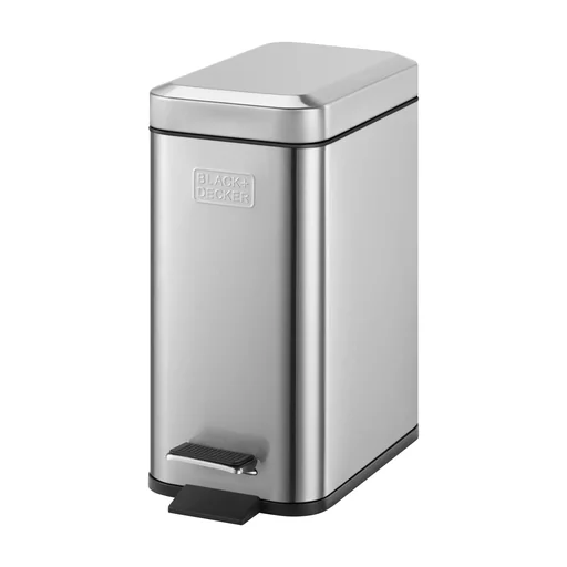 "Stainless steel pedal bin, 5L image"