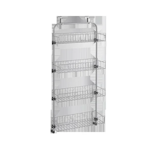 "Door shelf, 4 shelves "Baskets@Door", silver image"