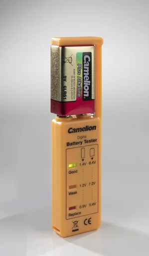"Plus Alkaline Battery Box with Battery Tester and Adapter - 29 pieces image"