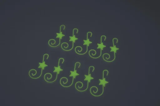 "Luminous ball hangers 30 pieces image"