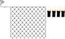 LED light net 3x3 meters, 200 cold white LEDs