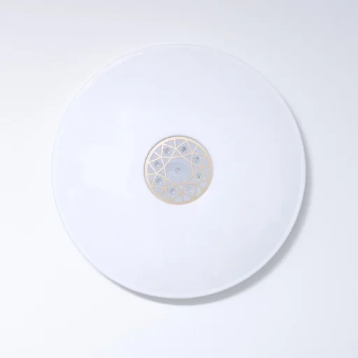 "LED ceiling light SHINING ORIENTAL-ORNAMENT 24W 827-860 Ø 370 mm with light temperature change + sleep timer + remote control image"