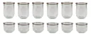 TULIP-shaped preserving jar 1/2 liter, pack of 6, 580 ml volume