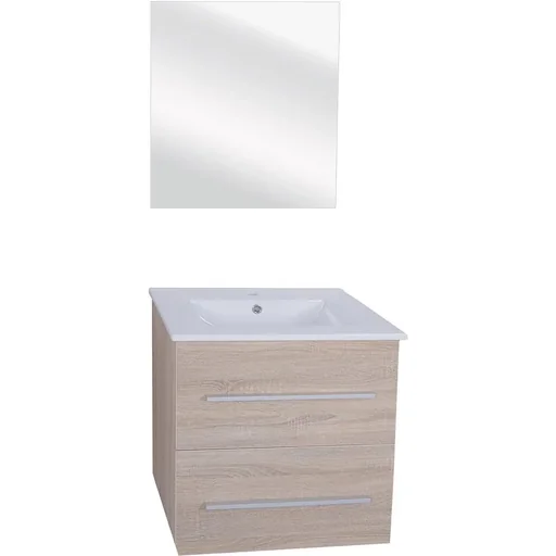 "Shout bathroom furniture complete knock down light oak image"
