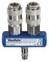 Pressure distributor quick connection 2-way