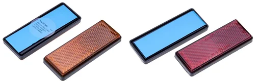 "Reflector, orange, square 2 pieces image"