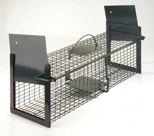 "Live trap "2" for martens, rats, etc., two entrances - 103 x 27 x 27 cm image"