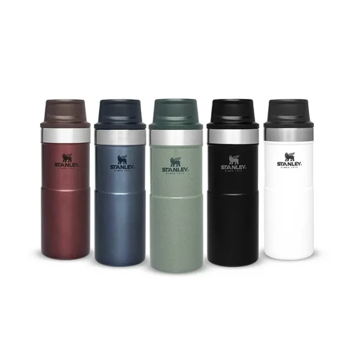 "Trigger-Action Travel Mug 0.35 l, Matte Black, vacuum insulation, one-handed operation image"