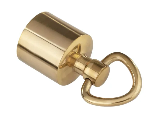 "End cap, brass, with ring image"