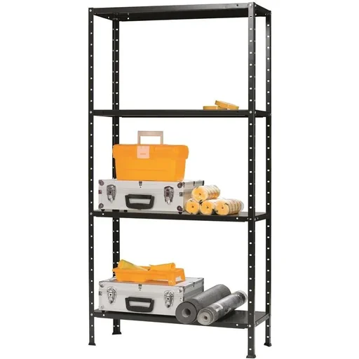 "Storage rack / shelf Solid 50 Black - 200 kg load capacity - 150x75x30 cm image"