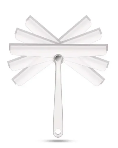 "Rotating shower squeegee “Exclusive”, white image"