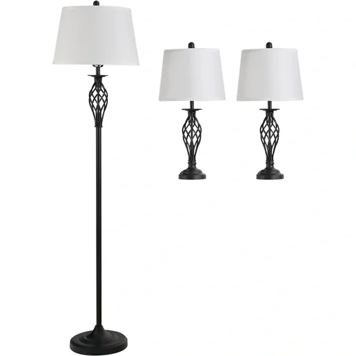 "Floor lamp including 2 table lamps image"