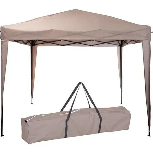 "Pro Garden Easy-up Party Tent - 3x3m - foldable - Taupe image"