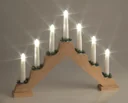 Wooden Christmas arch with LED lighting
