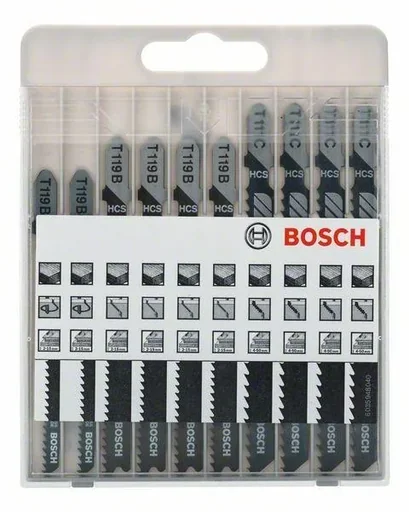 "Jigsaw blade set "Basic" for wood, 10 pieces image"
