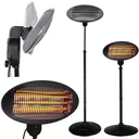 Electric patio heater with 3 settings