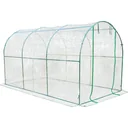 Film greenhouse 3.5x2x2m transparent with steel tube frame