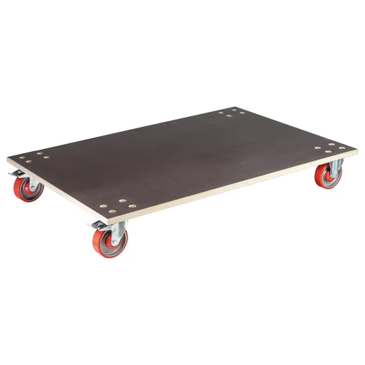 "Transport aid MM 1349, 120 x 80 x 18 cm, hard castors Ø 125 mm roller bearings, 2 brakes, FSC® plate, load capacity 1,000 kg image"
